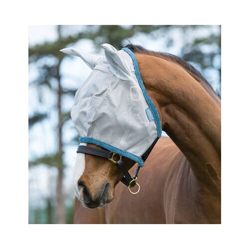 Horseware Ireland Maska proti mrčesom Amigo FlyMask &amp;quot;silver/dark grey&amp;quot; - Čistokrvna pasma Slike