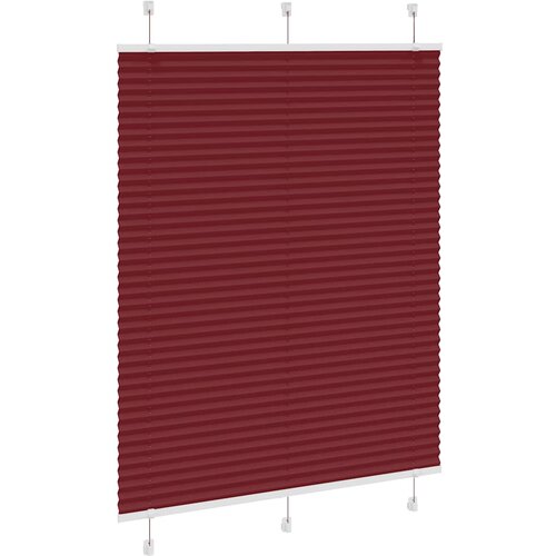  Plisirana zavjesa Bordo crvena 110x100 cm &amp;Scaron;irina tkanine 109,4 cm Poliester Slike