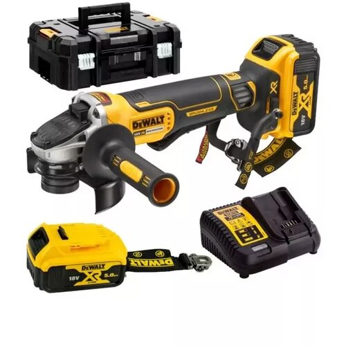 Dewalt DEWALT.SZLIFIERKA KĄT. 18V DCG406P2LRT 125mm BL WŁ. ŁOPATKOWY 2x5,0Ah TSTAK LANYARD READY Cijene
