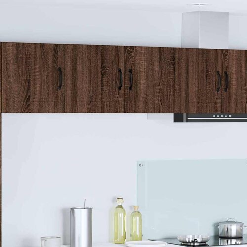 vidaXL Stenska kuhinjska omarica s polico Rjav hrast 80 x 31 x 40 cm Cene