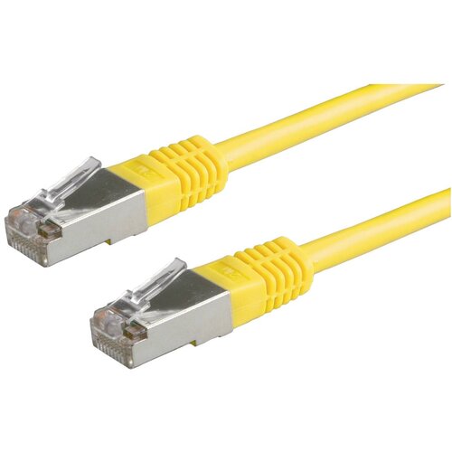 Roline 21.15.0342 RJ45 omrežni kabel\, patch kabel cat 5e s/ftp 2.00 m rumena 1 kos, (20420164) Cene