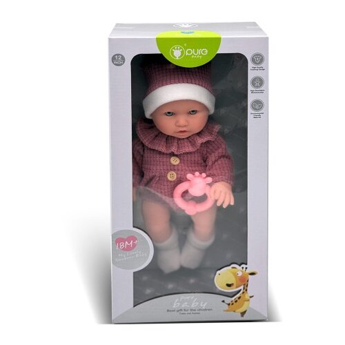  Lutka beba 30 cm sa roze kapom ( 1042298 ) Slike