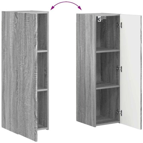  Komplet TV omaric 4 pcs Siva Sonoma Konstruiran les - - Siva - 57.9 - 30 x 31 x 100 cm - 2025-vidaXL-Uvoz_2 Slike