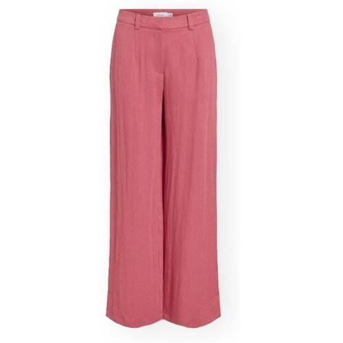 Vila Lahkotne hlače & Harem hlače Flea Trousers - Holly Berry Rožnata Cene