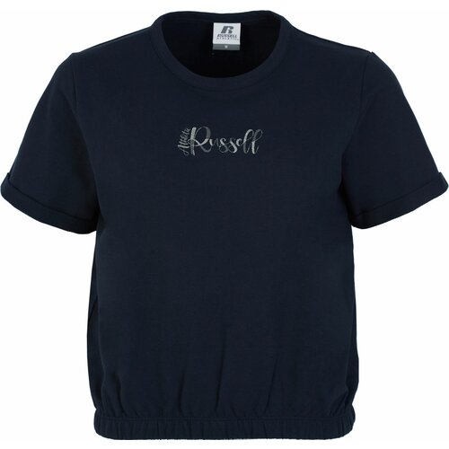 Russell Athletic ss cropped elasticated top, ženska majica, plava A21351 Slike