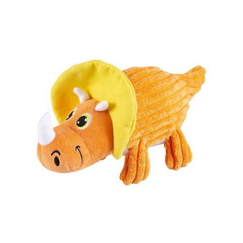 Duvo igračka za pse pli&amp;scaron;ana pli&amp;scaron; dino triceratops corduroy Slike
