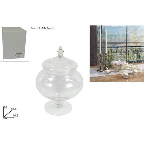 Zdjela NA STALKU STAKLO 26CM DUE Slike