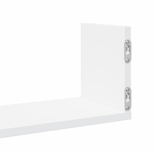  Zidne police 3 kom bijele 58 x 18 x 18 cm konstruirano drvo Slike