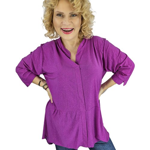 Pri Elegant oversize Brocade tunic shirt with longer back NEVADA Cijene