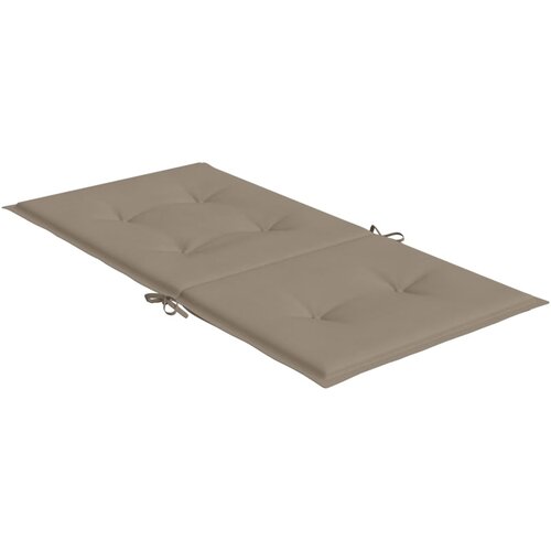  Jastuci za vrtne stolice 4 kom smeđesivi 100x50x3 cm od tkanine Slike