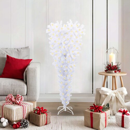  Umjetno božićno drvce s stalakom Bijelo 120 cm PVC i čelik Cijene