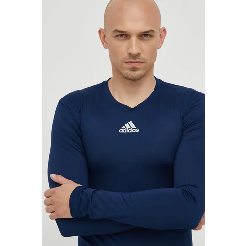 Adidas Majica z dolgimi rokavi za vadbo mornarsko modra barva