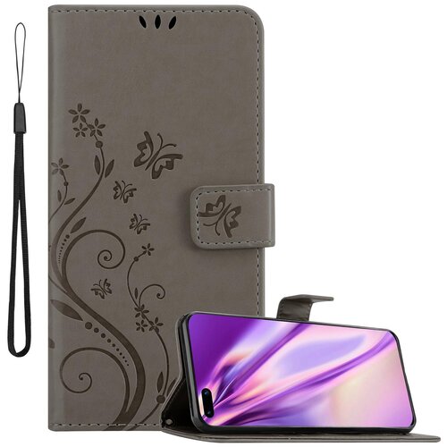 Cadorabo Huawei P40 v klasična črna - ovitek v cvetličnem dizajnu z magnetnim zapiranjem, stoječo funkcijo in režami za kartice, (20565266) Cene