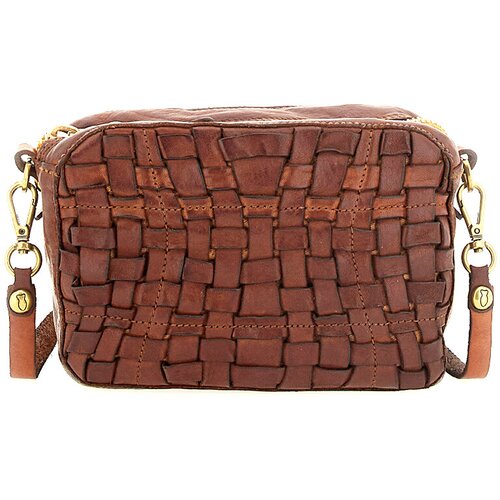 Campomaggi Ročne torbice C021330ND-X2273 BAULETTO MINI DECORO INTRE Kostanjeva Slike