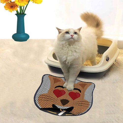 WALLXPERT Kdkafa0189 multicolor cat litter mat Cene