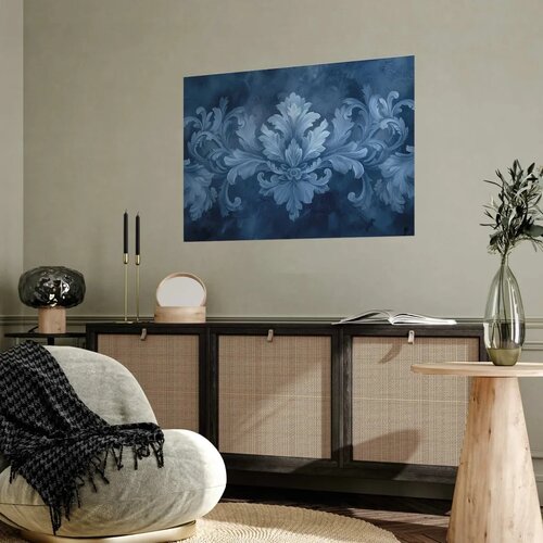  Plakat - Blue Ornament in Cool Shades 30x21 Bez okvira Slike
