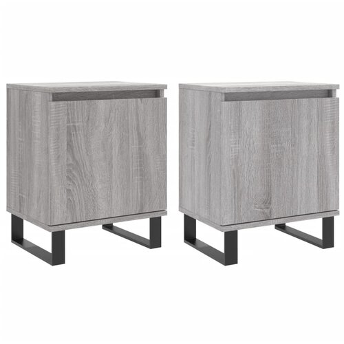Maison Chic Dvo delni komplet Nočne omarice - Nočne mize siva sonoma 40x30x50 cm inženirski les, (21689910) Cene