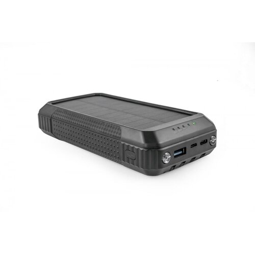 OXE Solar Powerbank, zmogljivost 33800 mAh, črna, (20596980) Slike