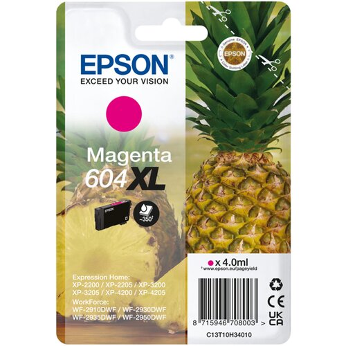 Epson Originalna kartu&amp;scaron;a s črnilom Single Pack Magenta 604Xl, (22112508) Slike