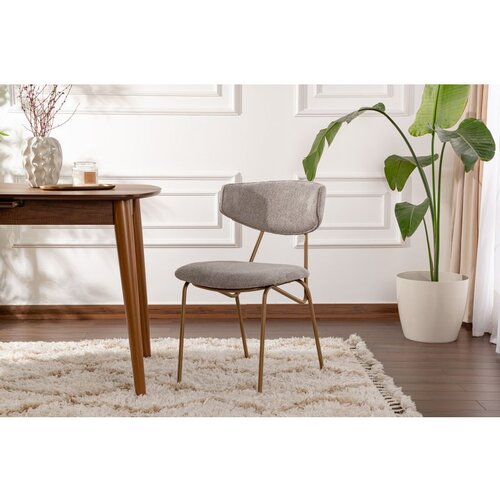 Hanah home stolica nancy - grey, gold greygold chair set (2 pieces) Slike