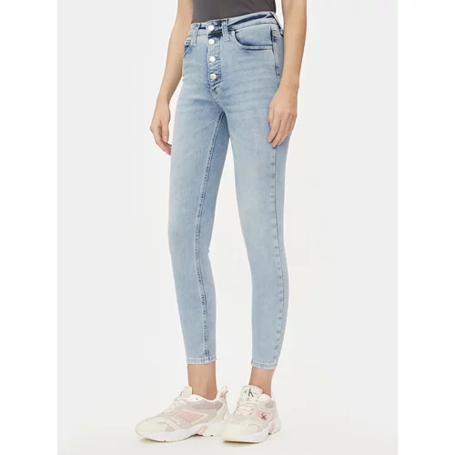Calvin Klein Jeans Jeans hlače J20J222145 Modra Super Skinny Fit
