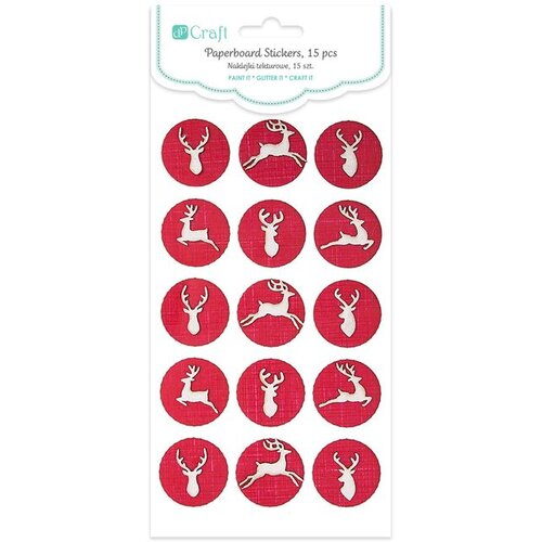  Set kartonskih novogodišnjih naljepnica 15 kom | sobovi (novogodišnje) Cijene