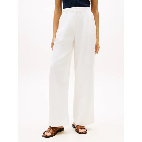 Tommy Hilfiger Lahkotne hlače &amp;amp; Harem hlače WW0WW48884 Bela Slike