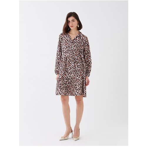 chinese dress ladies LC WAIKIKI Girl Crew Neck Patterned Dress 12-13 Years - Ecru Printed: Buy  Online at Best Price in Egypt main image 0