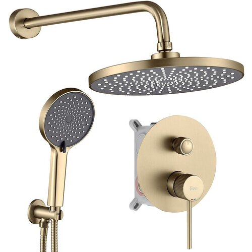 REA Bath Tu&amp;scaron; set Rea Lungo Stripe Gold Brush + BOX Slike