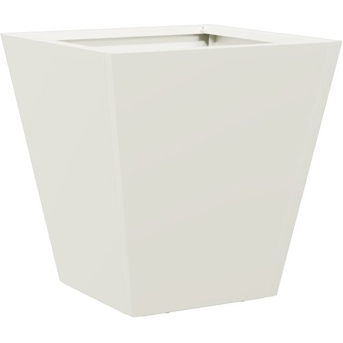  Vrtne sadilice 2 kom bijele 30x30x30 cm čelične Slike