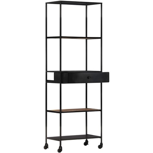 Maison Chic Knjižna omara - Knjižni regal 60x35x180 cm robusten mangov les in železo, (21725448) Slike