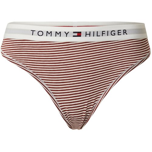 Tommy Hilfiger Underwear Tanga gaćice mornarsko plava / smeđa / crvena / bijela Slike
