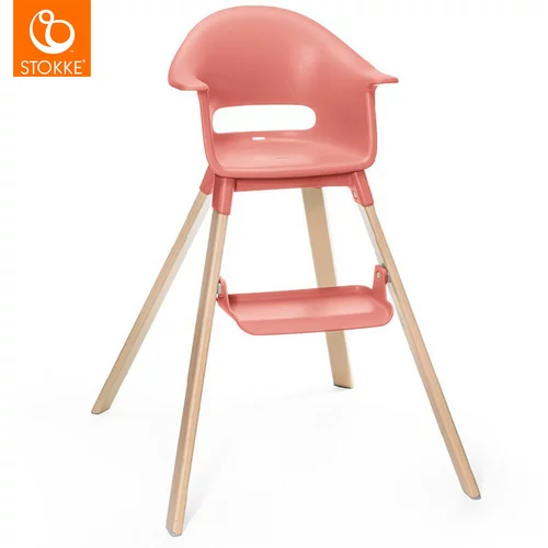 Stokke otroški stolček za hranjenje clikk™ sunny coral
