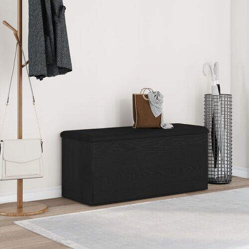 vidaXL Shramba Klohp Črni hrast Les 102 x 42 x 45 cm Shranjevanje Cene