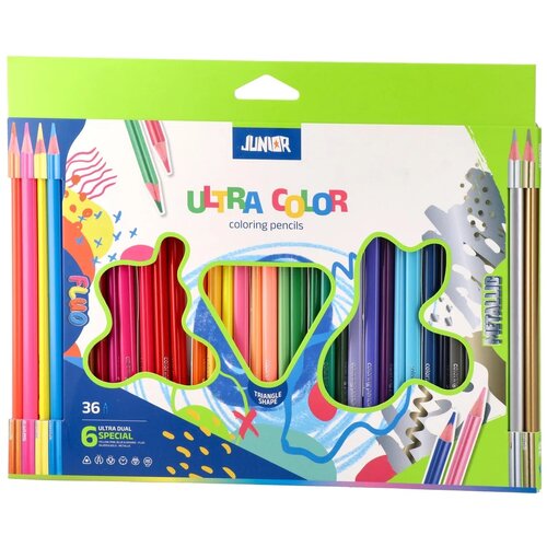 Junior Ultra color, drvena boja, trouglasta, 30+6K Cene