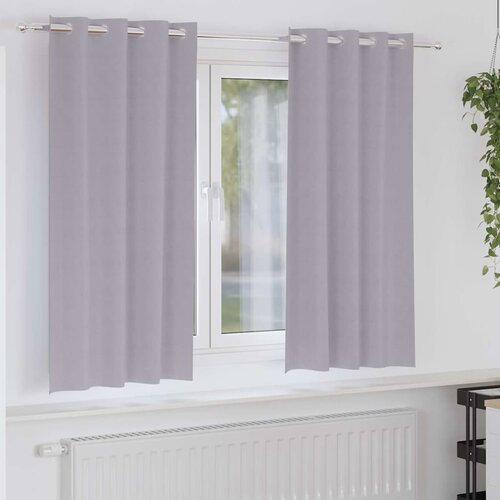  Zavjese za blackout s prstenovima 2 pcs Metalna Siva Cijene