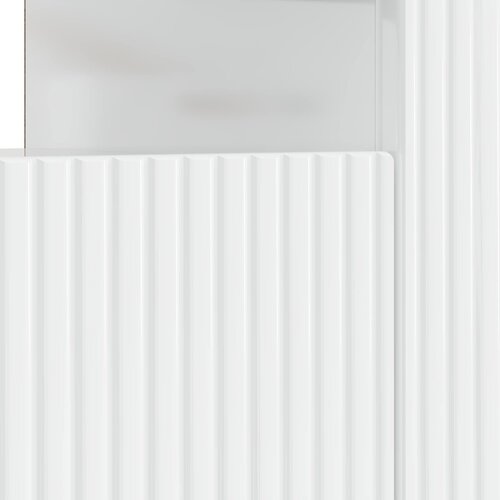  LED TV kabinet Bijela visokog sjaja Konstruirano drvo Slike