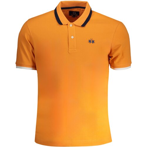 La Martina MEN&amp;amp;#39;S ORANGE SHORT SLEEVED POLO SHIRT Slike