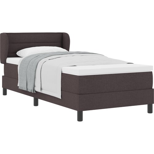 vidaXL Boxspring krevet s madracem Tamno smeđa 90 x 190 cm tkanina Cene