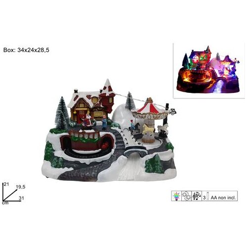  BOŽIĆNO SELO SA GLAZBOM 21*31CM XNA23035071 Cene