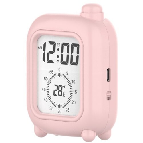 INF Polnilna kovček budilka z vizualnim od&amp;scaron;tevalnikom za učenje Pink, (5000290742) Slike
