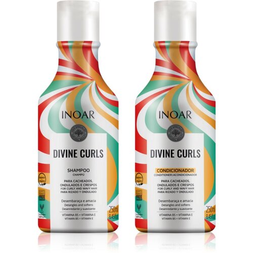 INOAR Curls set za kodraste lase 2x250 ml Slike