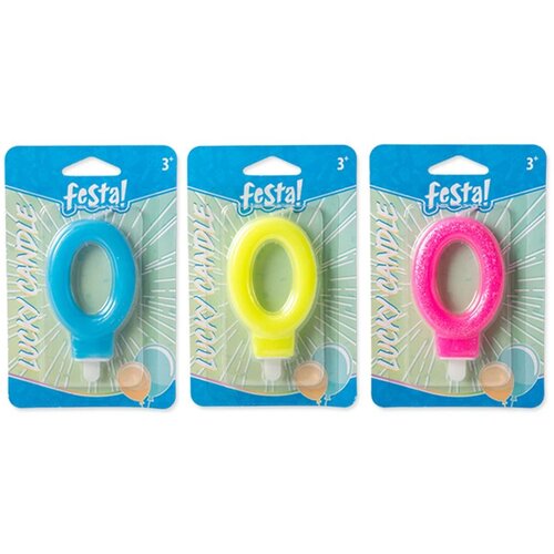 Lucky candle, svećica, fluo miks - odaberite broj Slike