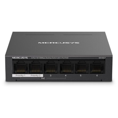 Mercusys MS106LP 6-port 10/100Mbps (4x PoE+) RJ45 mrežno stikalo switch Cene
