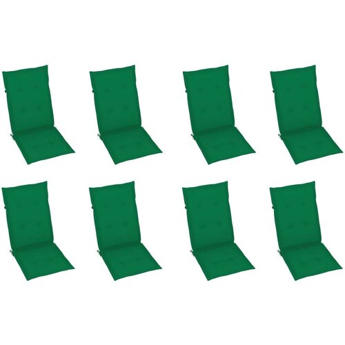  Sklopive vrtne stolice s jastucima 8 kom masivno bagremovo drvo Slike