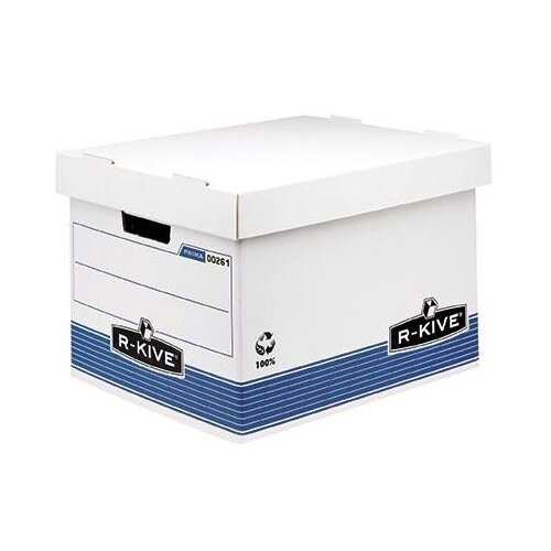 Fellowes Arhivska &amp;scaron;katla, 380x287x430mm, 1 kos belo-modra Slike