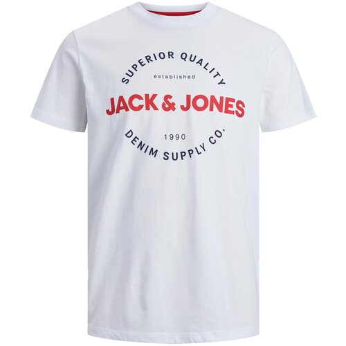 Jack &amp;amp; Jones Majica &amp;#039;ANWAR&amp;#039; mornarska / rdeča / bela Slike