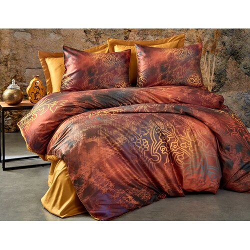 Aberto Design set posteljine Rue, 200x220 cm, crveno-zlatno Cene