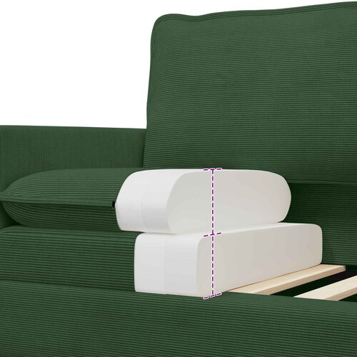 SOFA Jungle zelena 156 x 81 x 87,5 cm Tkanina Slike