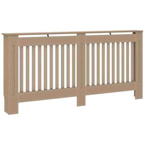 VidaXL pokrivač radijatora 2 pcs smeđa 172 x 19 x 81.5 cm Slike